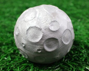 1 Piece Terahertz Crystal Moon Sphere - Gray Textured Moon Crystal - Terrahertz Silver Heavy Round Moon - Gray Terahertz Moon #MOONS#1015