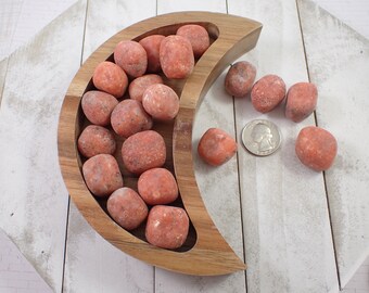 4 Pcs Natural Sunstone Crystal Tumbles - Rounded Smooth Tumbled Stones - Lightly Polished Natural Sunstone Crystal Tumbles #TUMBL#1022