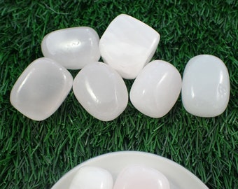 1 Piece Pink Calcite Crystal Tumbled Stones - Rounded Smooth Cube Like Tumbles - Light Pink Calcite Crystals - Tumbled Stones #TUMBL#1038