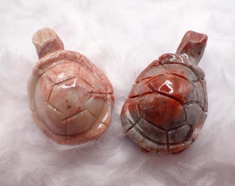 Spirit Animal Mini Turtle Dolomite Crystal - Turtle Gift for Friend Small Figurine - Metaphysical Healing Crystal Mini Figurine #SPRIT#1011