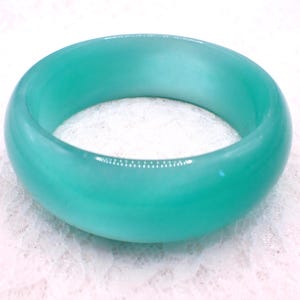62.5mm Thick Seafoam Green Cat’s Eye Crystal Cuff Bangle Bracelet - Bangle Bracelet - Cat Eye Crystal #JEWEL#1884