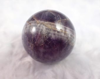 Purple Dream Amethyst Crystal Sphere - Smooth Purple Crystal Ball  - 1.5 Inch Dream Amethyst Purple Ball 37mm -#SPHER#1040