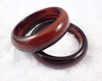 55.0mm Small Red Tiger Eye Jasper Crystal Bangle Bracelet - Thick Chunky Natural Crystal - Smooth Polished Shiny Bangle Bracelet #JEWEL#1313