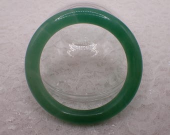 59.0mm Green Aventurine Crystal Bangle Bracelet - Thick Shiny Green Crystal Bangle - Natural Green Aventurine Crystal Bracelet #JEWEL#1953