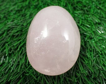 1 Piece Natural Rose Quartz Flashy Crystal Palm Stone - Smooth Small Mini Palm - Pink Flash Rose Quartz - Small Oval Crystal #PALMS#1104