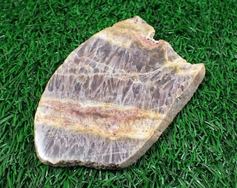 1 Piece Natural Amethyst Crystal Slab - Raw Edge Smooth Polished - Purple White Gold Sparkly - 116x78x13mm Polished Smooth Slab #SLABS#1030