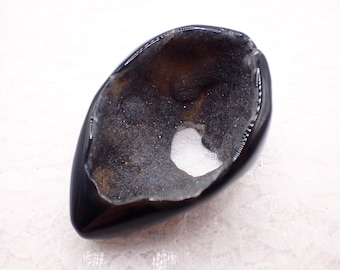 Large Natural Crystal Egg -Rhodonite Black Smooth Polished Egg - Heavy Crystal Egg 2.5 Inch - Black Rhodonite Crystal #EGGS#1035