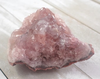 Pink Amethyst Crystal Cluster - Shiny Raw Natural Crystal - Pink Amethyst Dark Pink Crystal - 3 Inch Raw Specimen Pink Amethyst #RAWSM#1066