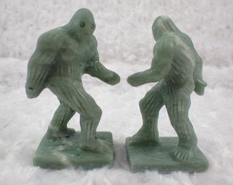 Awesome Big Foot Green Jade Crystal Figurine - Big Foot Sasquatch - Light Green Crystal 3 Inch Standing Yeti Big Foot Jade #CRVNG#2234