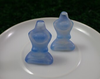 1 Piece Blue Opalite Crystal Yoga Lady Carving - Blue Mini Standing Opalite Crystal - Yoga Lady Crystal - 30x20x12mm Blue Opalite MINIS#1107