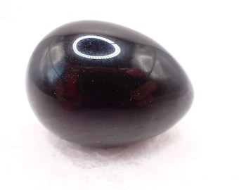 Awesome Natural Rainbow Obsidian Crystal Egg - Flashy Black Green Purple Blue - Polished Egg 2.25 Inches - Egg Crystal #EGGS#1042