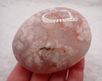 Beautiful Natural Pink Amethyst Crystal Palm Stone - Smooth Small Palm Druzy Sparkle - Pink Amethyst - 2.75 Inch Crystal #PALMS#1245