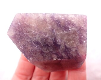 Pretty Unicorn Stone Sparkly Crystal Freeform - Purple Lepidolite Pink Tourmaline Smooth - Freeform 2 Inch Faceted Crystal #FRFRM#1079