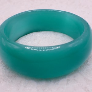 60.0mm Thick Shiny Sea green, turquoise, teal Cats Eye Crystal Cuff Bangle Bracelet - Bangle Bracelet - Cat Eye Crystal #JEWEL#1814