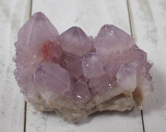 Purple Spirit Quartz Cactus Quartz Cluster - Sugaree Crystal Points - Purple Points Raw Specimen - Purple White Natural Quartz #RAWSM#1029