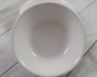 1 Piece Small White Round Glass Bowl - Smooth Round Small Glass Bowl - Tray for Crystals - 7.5x2.5cm White Round Glass Bowl #BOWLS#1002