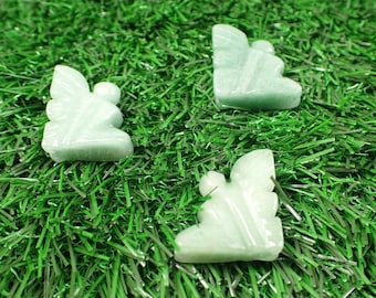 1 Piece Natural Green Aventurine Crystal Fairy Carving - Smooth Carved Crystal Fairies - Small Green Aventurine Crystal Carving #MINIS#1051