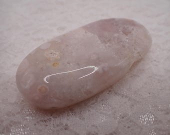 Beautiful Natural Pink Amethyst Crystal Palm Stone - Smooth Palm with Druzies - Pink Amethyst - 2.5 Inch Crystal Palmstone #PALMS#1253