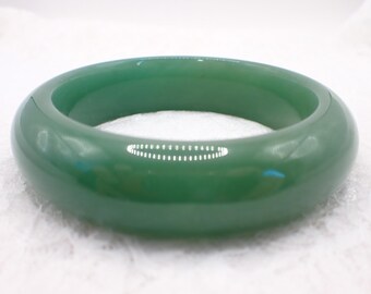 62.2mm Green Aventurine Crystal Bangle Bracelet - Thick Green Crystal Bangle - Natural Green Aventurine Crystal Bracelet Smooth #JEWEL#1888