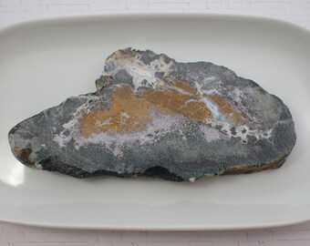 1 Piece Natural Ocean Jasper Crystal Slab - Unpolished Black Purple Gold - Ocean Jasper Crystal Slab - Large Natural Crystal #SLABS#1025