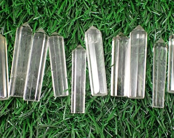 Mini Natural Clear Quartz Crystal Point - Small Smooth Faceted Point - Clear Small Crystal Tower - 1.5 Inch Clear Mini Point #POINT#1013