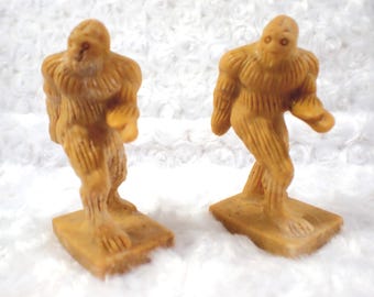 Standing Natural Yellow Jade Crystal Sasquatch Carving - Matte Finish Yeti Carving - 3 Inch Jade - Big Foot Crystal Carving #CRVNG#2207