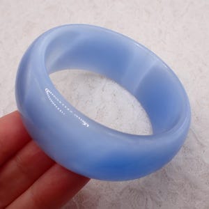 59.2mm Thick Blue Cat’s Eye Crystal Cuff Bangle Bracelet - Thick Cuff Blue Cat Eye Crystal #JEWEL#2027