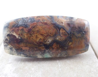 Beautiful Chrysocolla Crystal Cabochon - Rectangle Rounded Edges - Smooth Polished Natural Crystal - 1.5 Inch Natural Cab #CBCHN#1079