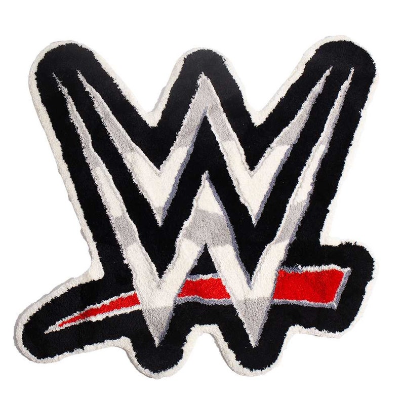 WWE CHROME LOGO Wwe Rug Etsy