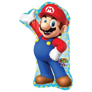 33&quot; Super Mario Balloon - Anagram Licensed  | Mario Foil Balloon | Mario Bros Balloons | Super Mario Brothers | Mario Bros Decorations