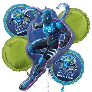 Blue Beetle Birthday Balloons - Anagram Licensed | Blue Beetle Party | Blue Beetle Birthday Decorations | Superhero birthday | Hero party