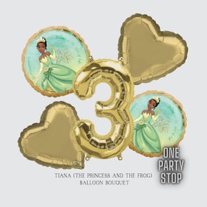 Princess Tiana Balloons - Anagram Licensed | Princess Balloons | Toddler birthday | Princess birthday | Princess decoration | Girls Birthday
