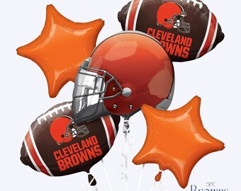 Ramo de globos de los Cleveland Browns / Decoración para fiesta del día del partido