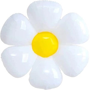 Daisy Flower Balloon Boho Daisy Flower White Daisy Mylar - Etsy