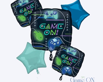 Globos de Game On: Decoraciones para fiestas de cumpleaños de amantes de los videojuegos
