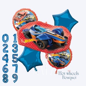 Hot Wheels Luftballons - Anagram Lizensiert | Rennwagen Ballon | Rennauto Geburtstag | Hot Wheels Partydekoration | Junge Geburtstag Luftballons