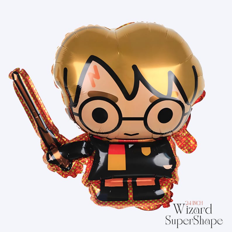 Wizard Foil Balloon: Licensed Harry Potter Party Decor 24" Wizard
