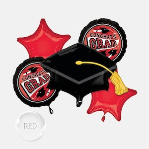 Graduation Balloons | School Colors Be True To Your School | Graduation Gifts | Grad Balloons | Grad Decor | School Colors