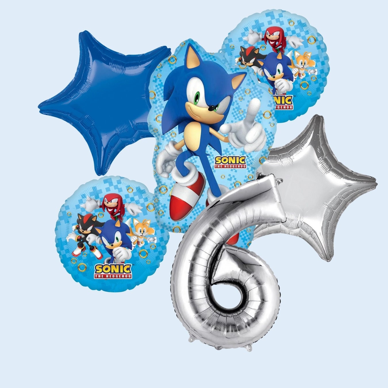 53 Sonic The Hedgehog Airloonz Balloon Birthday Decoration, Sonic  Balloons, Sonic Party Supplies