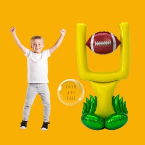 Football Goal Post Balloon - Anagram Licensed | Game On Football Balloons | American Football Birthday | Sports Birthday | Tailgating Party