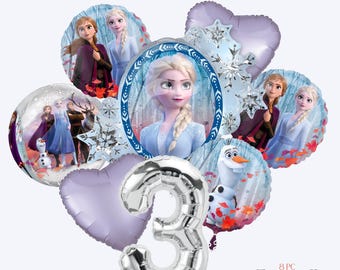Frozen 2 Balloons | Licensed Anagram Elsa & Anna Balloons | Frozen Birthday Party Decorations | Princess Decor
