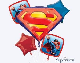 Globos de Superman: decoración de cumpleaños de héroe con licencia