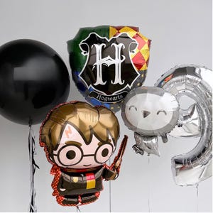 Palloncini Wizard - Anagram Licensed / Decorazioni Harry Potter / Palloncini Hogwarts / Compleanno Harry Potter / Hogwarts / Mago / Gufo
