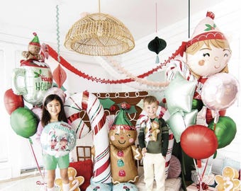 Grinch Christmas Balloon: 24" Sitting Grinch, Holiday Party Decor