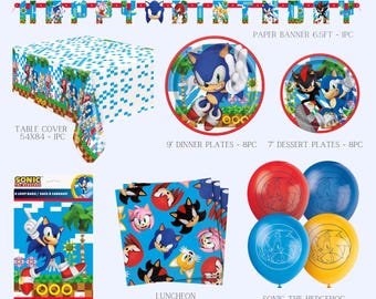 Toyland Sonic The Hedgehog Folieballonpakket – 1x 29″ Sonic-ballon & 1x 40″ Cijferballon (1-9), Voor Kinderfeestjes 4 miniatura