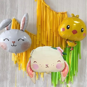 Easter Balloons | Easter Decorations | Spring is Here | Easter Bunny | Bunny Balloons | Easter Party Supplies | Easter Chick