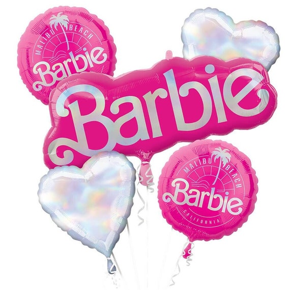 Palloncini Barbie Anagram Licensed / Palloncini Barbie / Palloncino Barbie  Malibu Beach / Decorazioni per feste Barbie / Rosa caldo / Festa rosa /  Anni '30 -  Italia