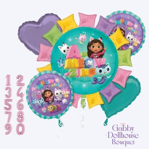 Gabby&#39;s Dollhouse Balloon - Anagram Licensed | Gabby Dollhouse decorations | Gabby Dollhouse Backdrop | Gabby&#39;s Dollhouse party | Pawtastic
