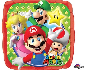 Super Mario Ballon-Blumenstrauß, Lizensierte Anagram 5tlg