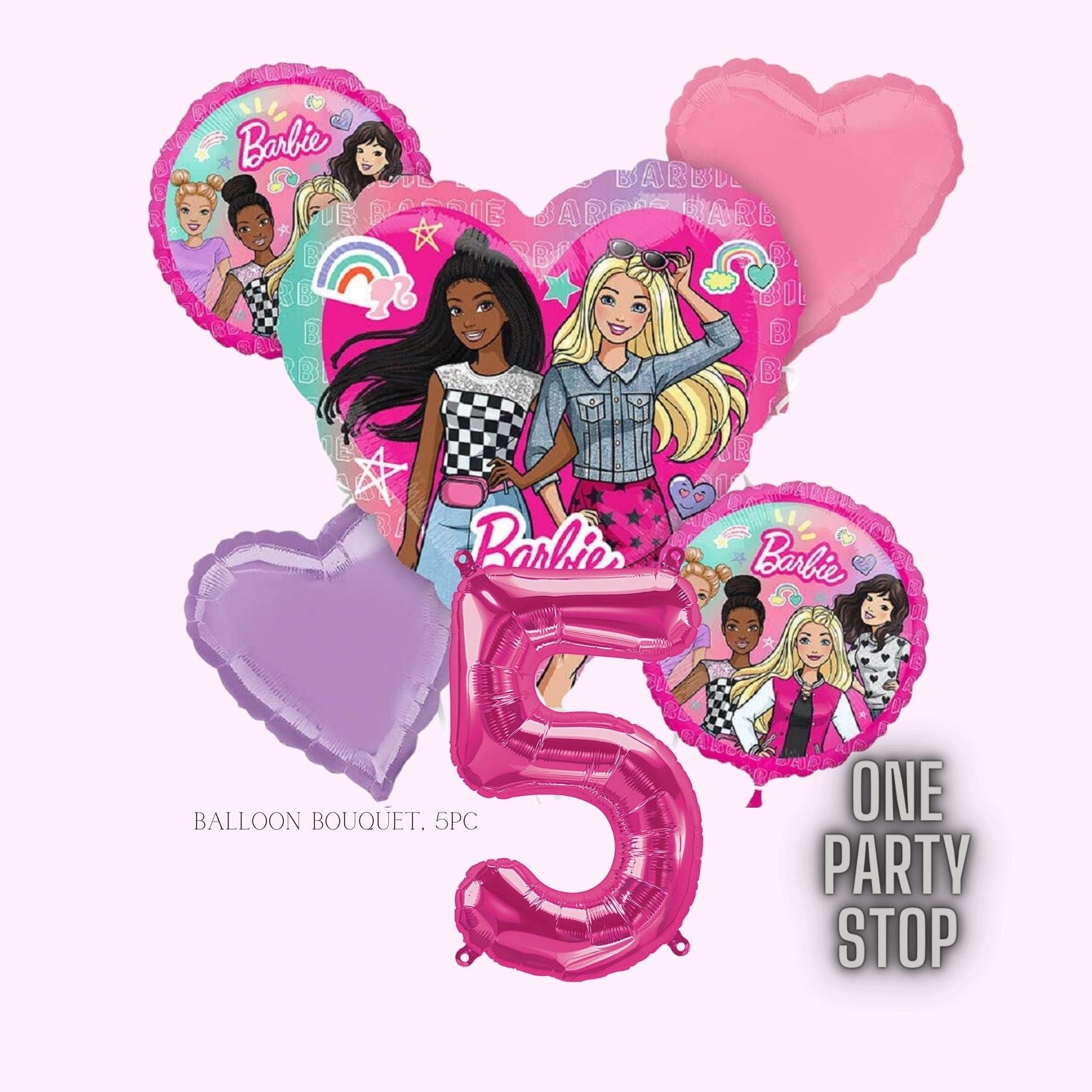 Barbie balloon 2024 bouquet